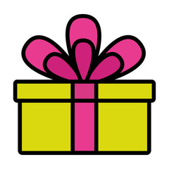 wrapped gift box bow decoration