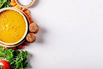 Carrot puree soup