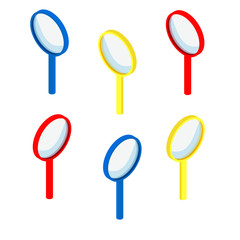 Magnifying glass illustration