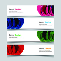Fototapeta premium Vector Abstract design banner web template