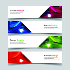 Fototapeta premium Vector Abstract design banner web template