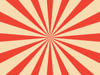 放射状の背景　オレンジ色