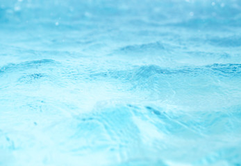 Water surface blue background clean water pond