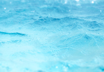 Fototapeta na wymiar Water surface blue background clean water pond