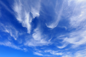 blue sky and white clouds
