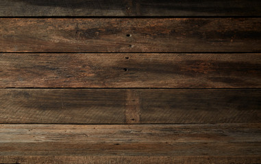 Wooden wall and wooden table