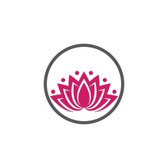 Lotus flowers logo