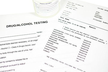 Obraz premium Drug Abuse Panel Lab Report