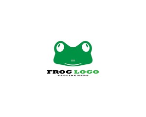 Frog Logo Template vector illustration