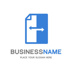 Share Document Icon Logo Design Element. Transfer file. This logo si suitable for office, work and data.