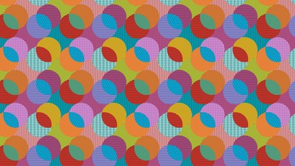 seamless pattern with colorful circles