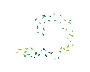 Logos of green leaf ecology nature element vector icon