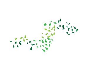 Logos of green leaf ecology nature element vector icon