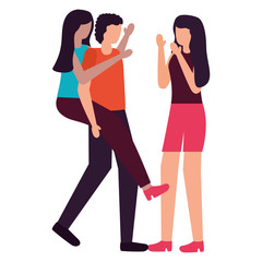 group of people avatars characters