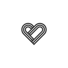 Love Logo Design Inspiration, Vector illustration