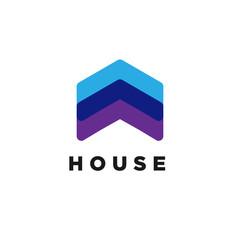 House Roof Logo Design Inspiration, Vector illustration