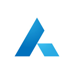 Triangle diamond logo design.