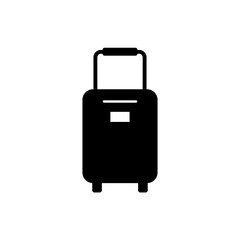 suitcase, icon, vector, business, white, illustration, isolated