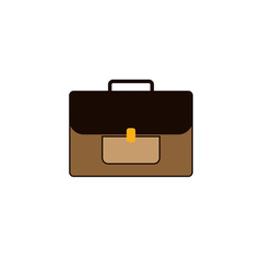 suitcase, icon, vector, business, white, illustration, isolated
