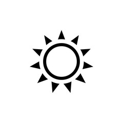 sun, icon, vector, illustration, design, summer, symbol, isolated, sign, light, element, sunshine