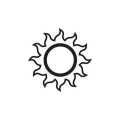 sun, icon, vector, illustration, design, summer, symbol, isolated, sign, light, element, sunshine