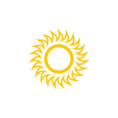 sun, icon, vector, illustration, design, summer, symbol, isolated, sign, light, element, sunshine
