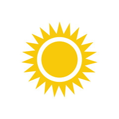 sun, icon, vector, illustration, design, summer, symbol, isolated, sign, light, element, sunshine