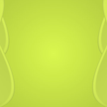 Smooth green borders on a green background. Abstract background of light green color.