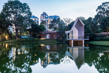 Obraz premium Scenery of Xiangmi Park, Shenzhen, Guangdong, China