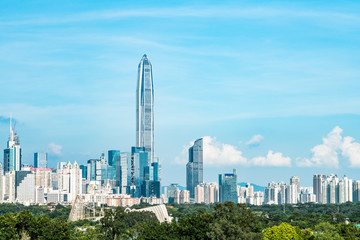 Shenzhen City, Guangdong, China City Skyline
