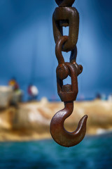 crane hook on a background