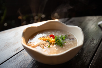 Congee, Rice porridge, Rice gruel, Rice soup 