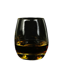 brandy in a glass goblet
