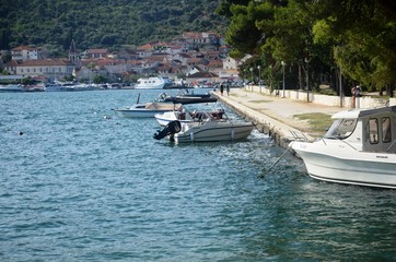 Fototapeta na wymiar Croatie : Ville de Trogir (Dalmatie)