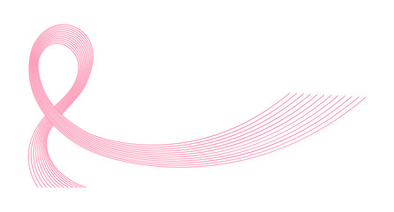 Breast cancer awareness ribbon background. Symbol of the fight against breast cancer.