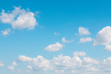 Blue sky with white clouds