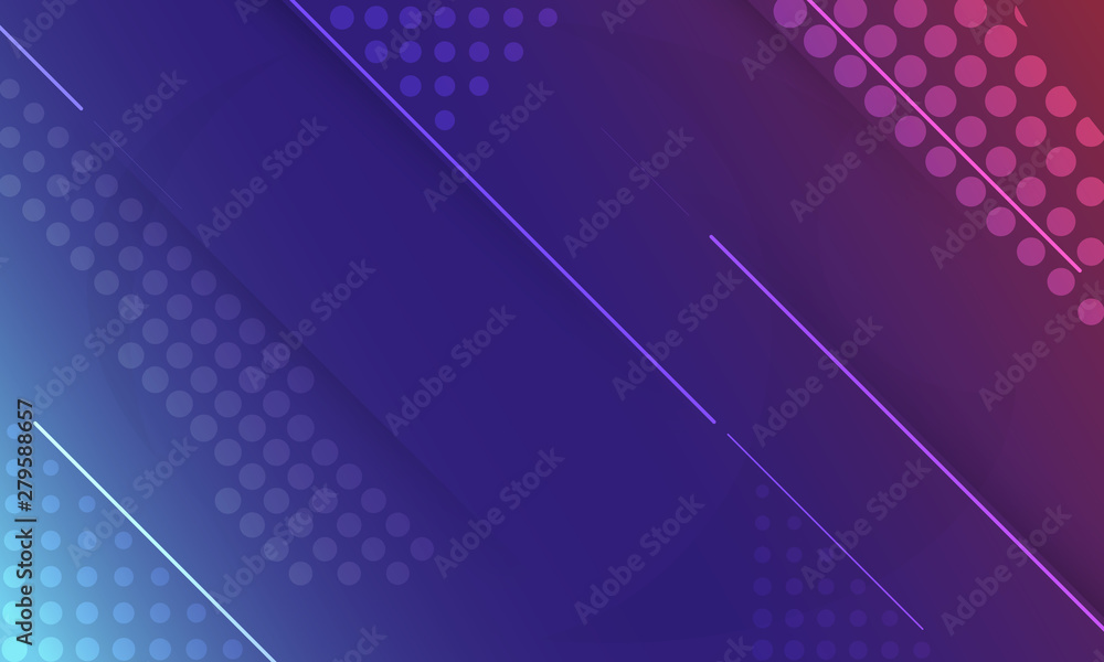 Fototapete minimal modern geometric background gradient colors design. dynamic shapes composition. have space f