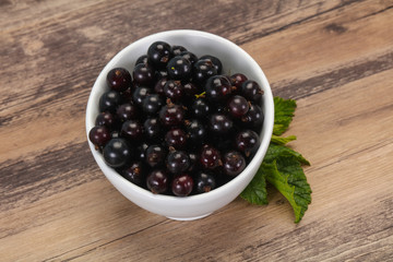 Fresh ripe sweet black currant