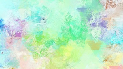 Obraz na płótnie Canvas brush painting with tea green, medium aqua marine and yellow green background-color