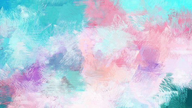 brush painting with mixed colours of light gray, medium turquoise and sky blue. abstract grunge art for use as background, texture or design element