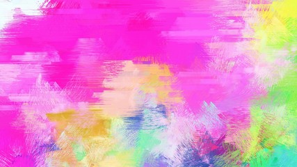 brush painted background with baby pink, neon fuchsia and thistle color
