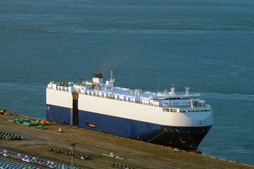Roll on/Roll off car carrier ship