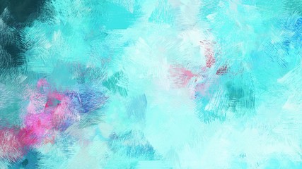 abstract brush painting for use as background, texture or design element. mixed colours of baby blue, light sea green and pale turquoise