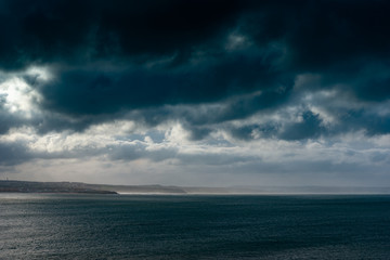 Obraz premium Atlantic ocean coast at Peniche, Portugal.