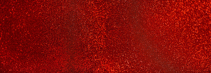 red abstract background close up texture. Shining bright red bokeh blurred background. Red texture background art, template for stylish design, Valentine's Day. design element. soft selective focus