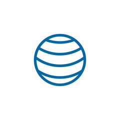 Globe  icon logo design vector template
