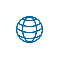 Globe  icon logo design vector template