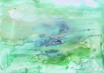 Fototapeta na wymiar Abstract background, hand-painted texture, watercolor painting, splashes, drops of paint, paint smears. Design for backgrounds, wallpapers, covers and packaging.