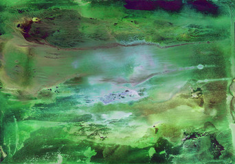 Abstract background, hand-painted texture, watercolor painting, splashes, drops of paint, paint smears. Design for backgrounds, wallpapers, covers and packaging.