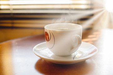 coffee cup in the light